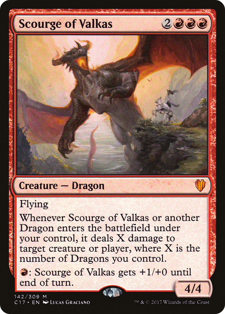 Scourge of Valkas (C17-142) - Commander 2017 - Premium MTG Single from Wizards of the Coast - Just $4.69! Shop now at Game Crave Tournament Store