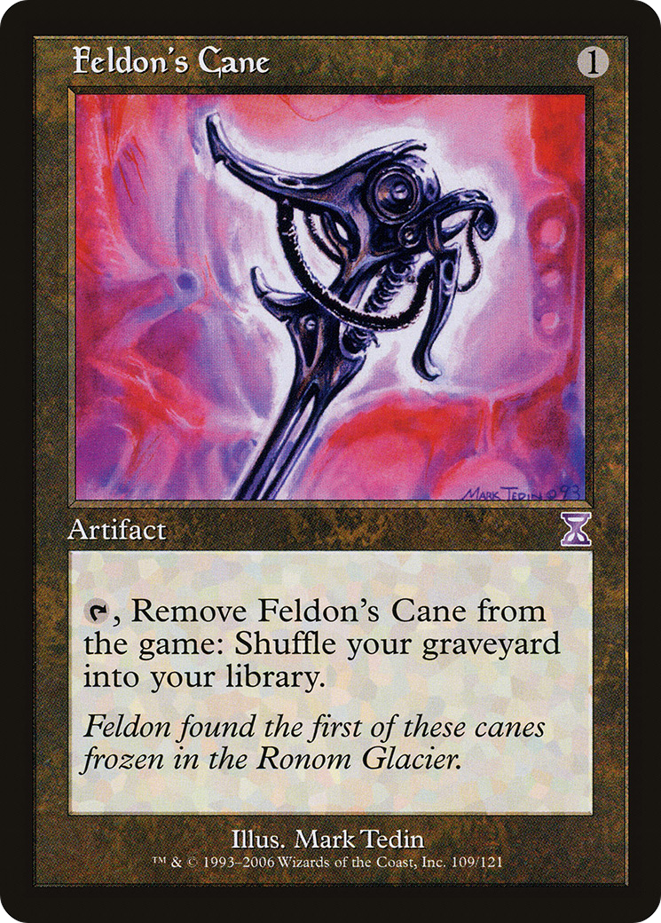 Feldon's Cane (TSB-109) - Time Spiral Timeshifted - Premium MTG Single from Wizards of the Coast - Just $0.88! Shop now at Game Crave Tournament Store