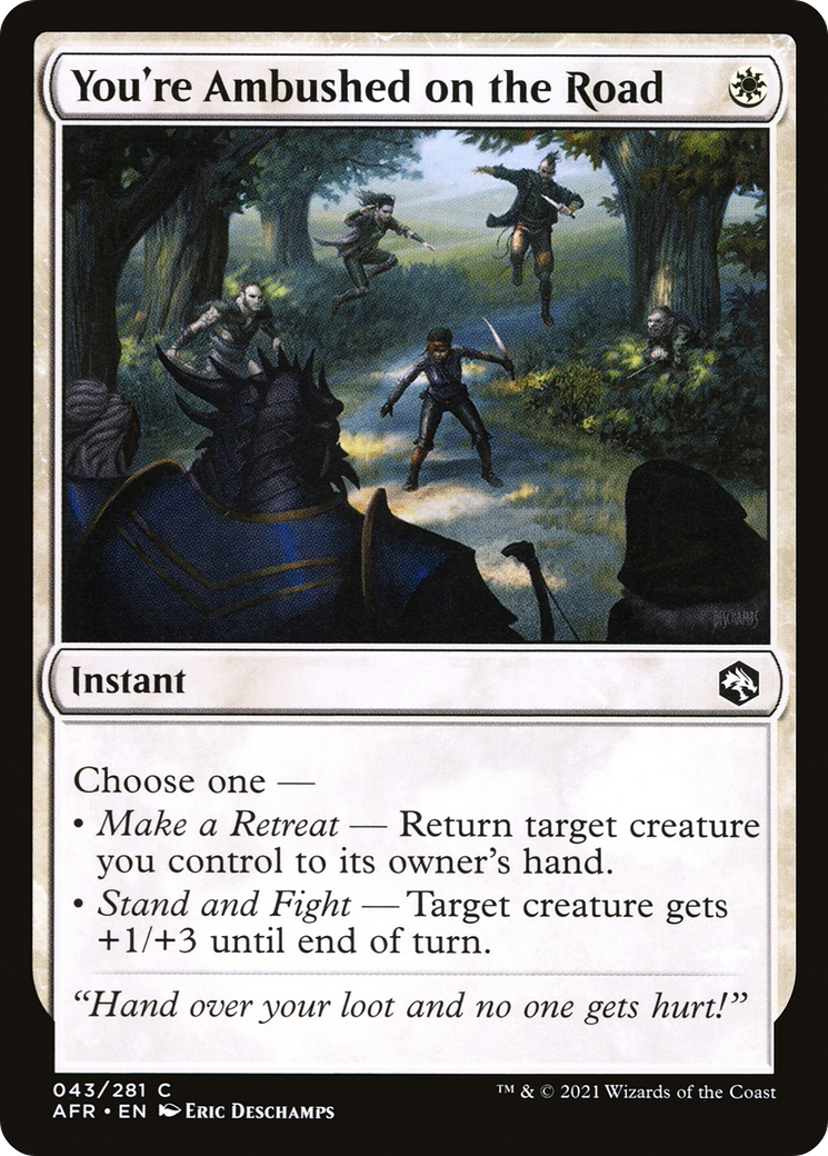 You're Ambushed on the Road (AFR-043) - Adventures in the Forgotten Realms - Premium MTG Single from Wizards of the Coast - Just $0.25! Shop now at Game Crave Tournament Store
