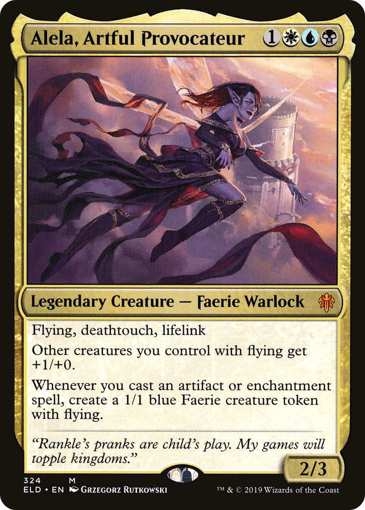Alela, Artful Provocateur (ELD-324) - Throne of Eldraine - Premium MTG Single from Wizards of the Coast - Just $0.93! Shop now at Game Crave Tournament Store