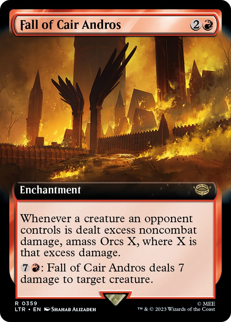 Fall of Cair Andros (LTR-359) - The Lord of the Rings: Tales of Middle-earth: (Extended Art) - Premium MTG Single from Wizards of the Coast - Just $0.08! Shop now at Game Crave Tournament Store