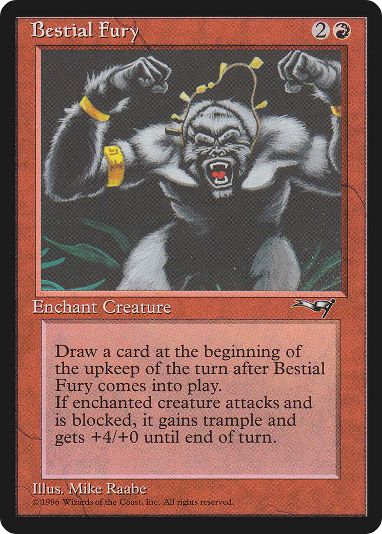 Bestial Fury (ALL-67B) - Alliances - Premium MTG Single from Wizards of the Coast - Just $0.08! Shop now at Game Crave Tournament Store