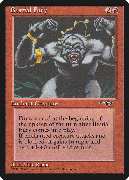 Bestial Fury (ALL-67B) - Alliances - Premium MTG Single from Wizards of the Coast - Just $0.08! Shop now at Game Crave Tournament Store