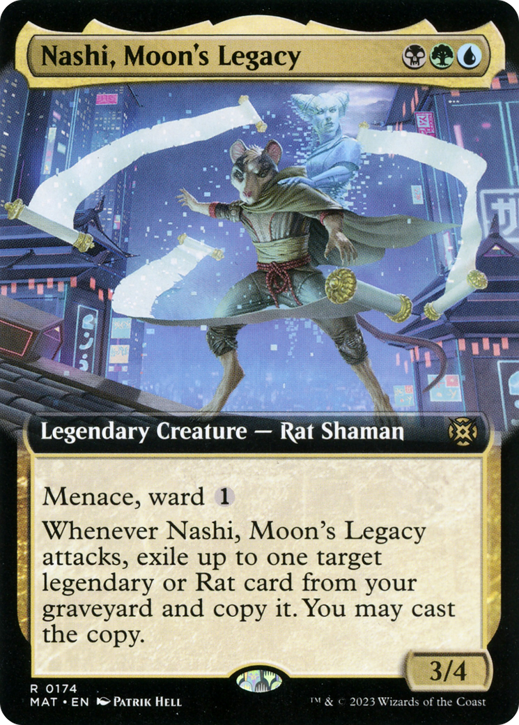 Nashi, Moon's Legacy (MAT-174) - March of the Machine: The Aftermath: (Extended Art) Foil - Premium MTG Single from Wizards of the Coast - Just $0.08! Shop now at Game Crave Tournament Store