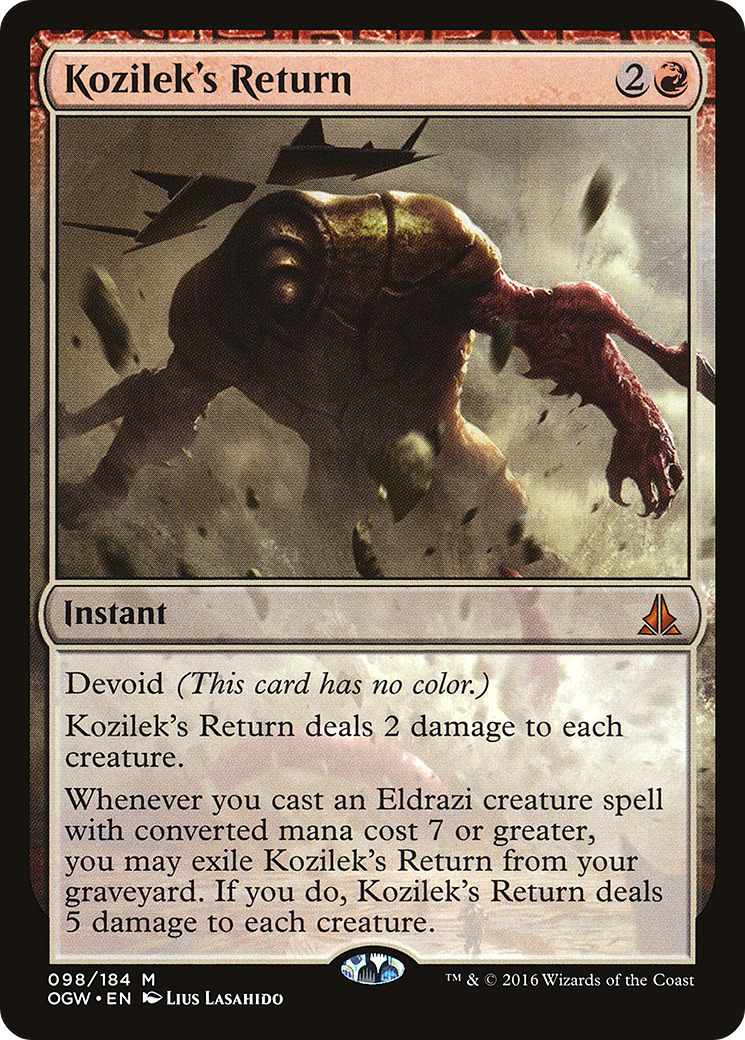 Kozilek's Return (OGW-098) - Oath of the Gatewatch: (devoid) - Premium MTG Single from Wizards of the Coast - Just $4.14! Shop now at Game Crave Tournament Store