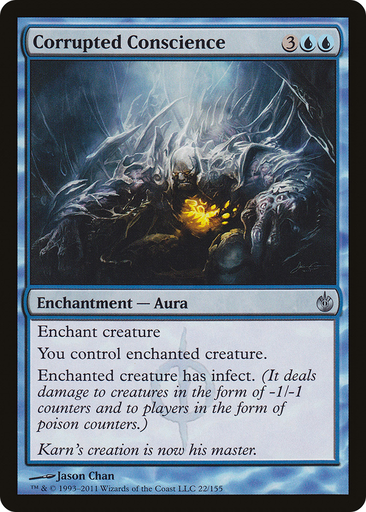 Corrupted Conscience (MBS-022) - Mirrodin Besieged Foil - Premium MTG Single from Wizards of the Coast - Just $7.06! Shop now at Game Crave Tournament Store