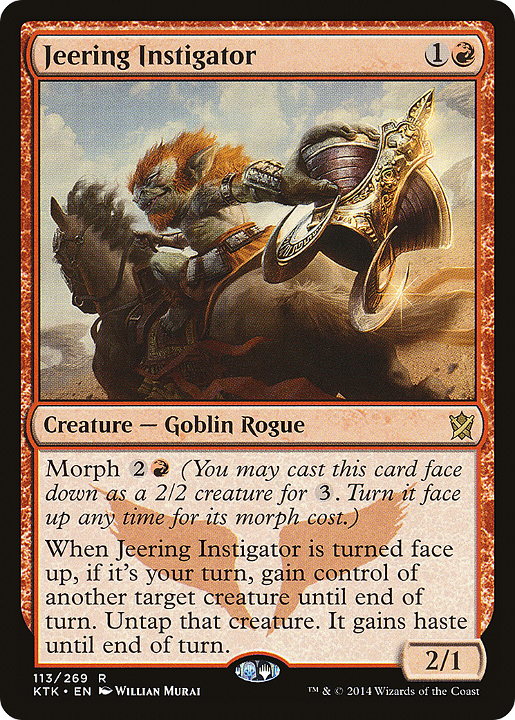 Jeering Instigator (KTK-113) - Khans of Tarkir - Premium MTG Single from Wizards of the Coast - Just $0.08! Shop now at Game Crave Tournament Store