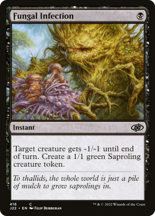 Fungal Infection (J22-416) - Jumpstart 2022 - Premium MTG Single from Wizards of the Coast - Just $0.08! Shop now at Game Crave Tournament Store