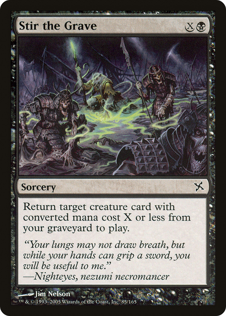 Stir the Grave (BOK-085) - Betrayers of Kamigawa - Premium MTG Single from Wizards of the Coast - Just $0.08! Shop now at Game Crave Tournament Store