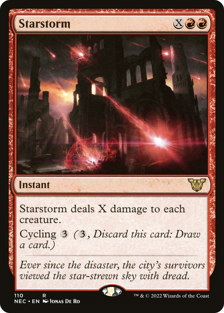 Starstorm (NEC-110) - Neon Dynasty Commander - Premium MTG Single from Wizards of the Coast - Just $0.25! Shop now at Game Crave Tournament Store