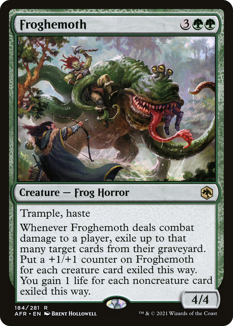 Froghemoth (AFR-184) - Adventures in the Forgotten Realms Foil - Premium MTG Single from Wizards of the Coast - Just $0.08! Shop now at Game Crave Tournament Store