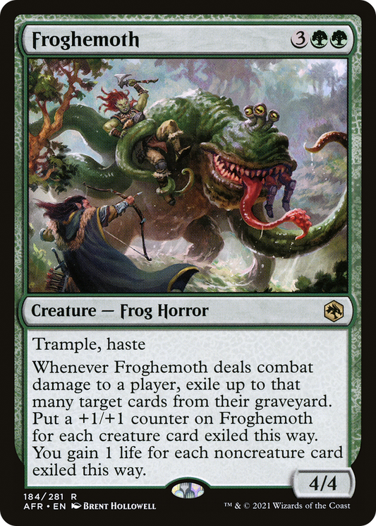 Froghemoth (AFR-184) - Adventures in the Forgotten Realms Foil - Premium MTG Single from Wizards of the Coast - Just $0.08! Shop now at Game Crave Tournament Store