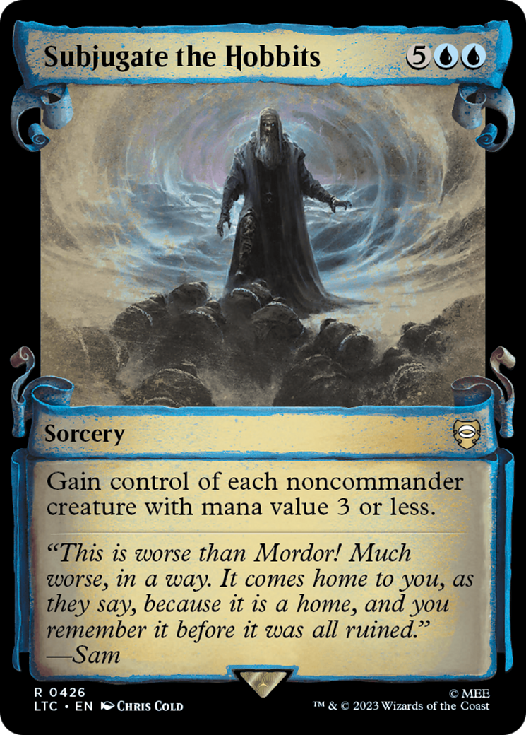 Subjugate the Hobbits (LTC-426) - Tales of Middle-earth Commander: (Showcase) - Premium MTG Single from Wizards of the Coast - Just $0.13! Shop now at Game Crave Tournament Store