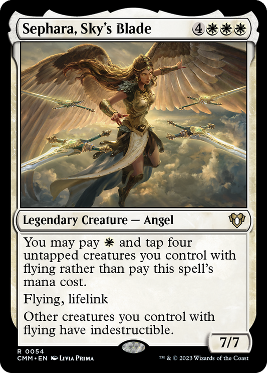 Sephara, Sky's Blade (CMM-054) - Commander Masters - Premium MTG Single from Wizards of the Coast - Just $2.40! Shop now at Game Crave Tournament Store