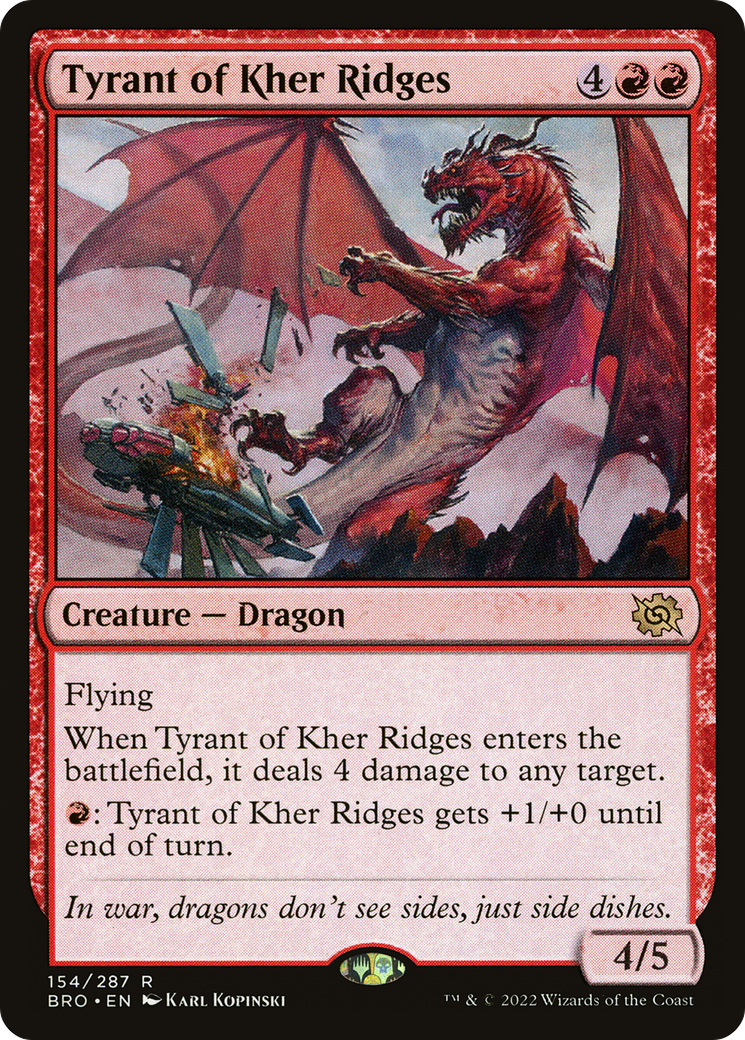 Tyrant of Kher Ridges (BRO-154) - The Brothers' War Foil - Premium MTG Single from Wizards of the Coast - Just $0.08! Shop now at Game Crave Tournament Store