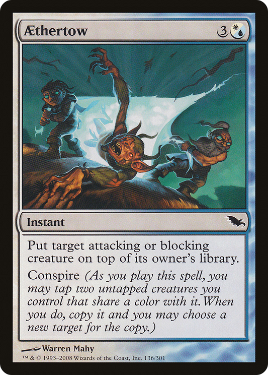 Aethertow (SHM-136) - Shadowmoor Foil - Premium MTG Single from Wizards of the Coast - Just $0.26! Shop now at Game Crave Tournament Store