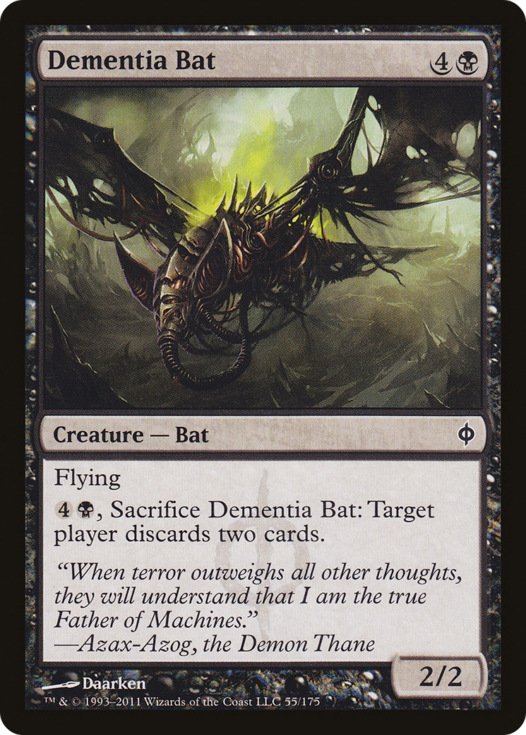 Dementia Bat (NPH-055) - New Phyrexia - Premium MTG Single from Wizards of the Coast - Just $0.25! Shop now at Game Crave Tournament Store