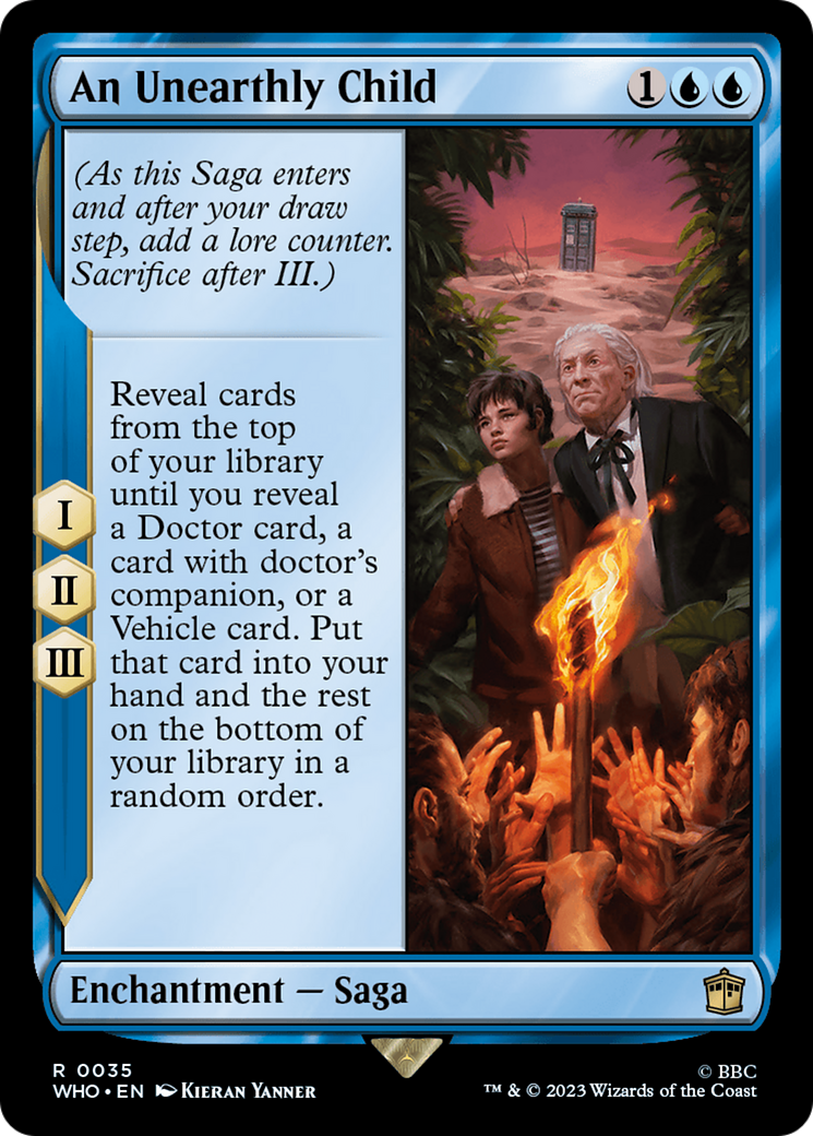An Unearthly Child (WHO-035) - Doctor Who - Premium MTG Single from Wizards of the Coast - Just $0.08! Shop now at Game Crave Tournament Store