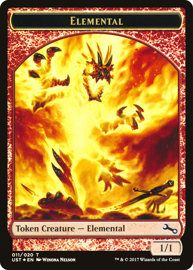 Elemental // Elemental (TUST-011) - Unstable Tokens Foil - Premium MTG Single from Wizards of the Coast - Just $0.25! Shop now at Game Crave Tournament Store