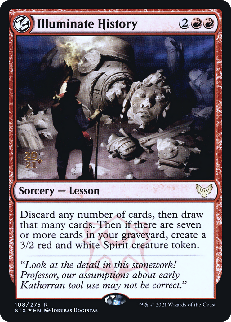 Illuminate History (PSTX-108S) - Strixhaven: School of Mages Promos: (lesson) Foil - Premium MTG Single from Wizards of the Coast - Just $0.26! Shop now at Game Crave Tournament Store
