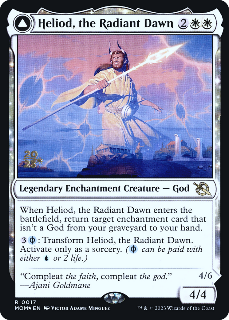 Heliod, the Radiant Dawn // Heliod, the Warped Eclipse (PMOM-17S) - March of the Machine Promos: (nyxtouched) Foil - Premium MTG Single from Wizards of the Coast - Just $3.32! Shop now at Game Crave Tournament Store