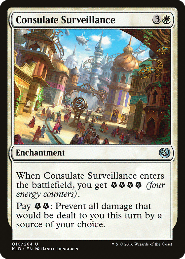 Consulate Surveillance (KLD-010) - Kaladesh Foil - Premium MTG Single from Wizards of the Coast - Just $0.22! Shop now at Game Crave Tournament Store