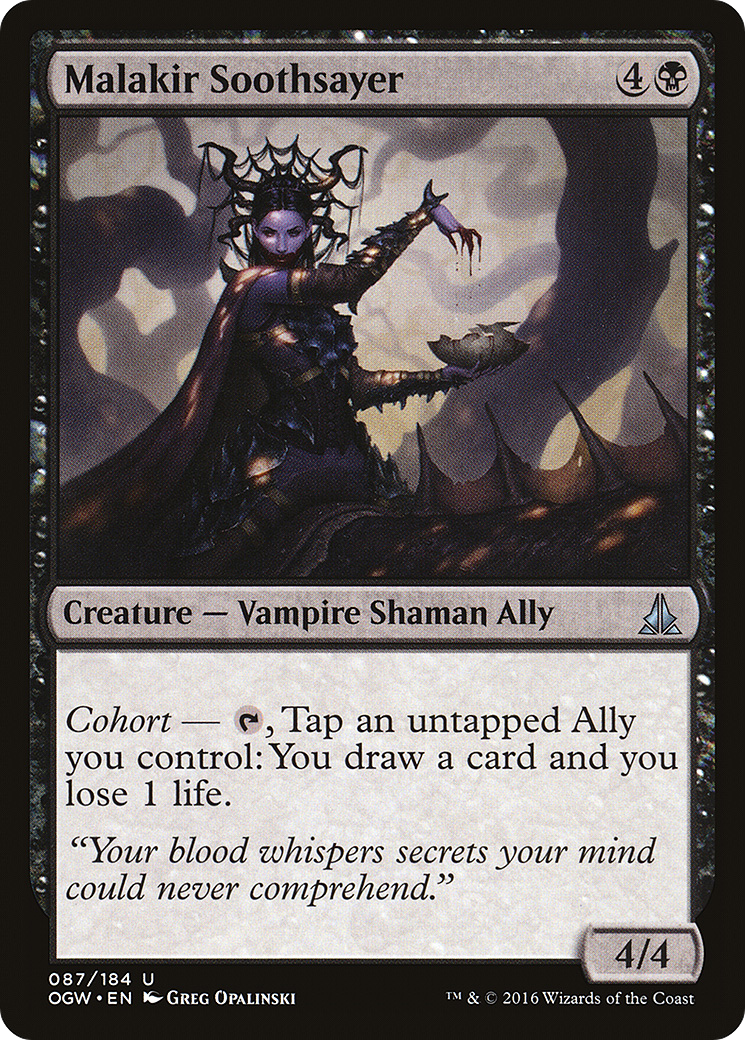 Malakir Soothsayer (OGW-087) - Oath of the Gatewatch - Premium MTG Single from Wizards of the Coast - Just $0.25! Shop now at Game Crave Tournament Store