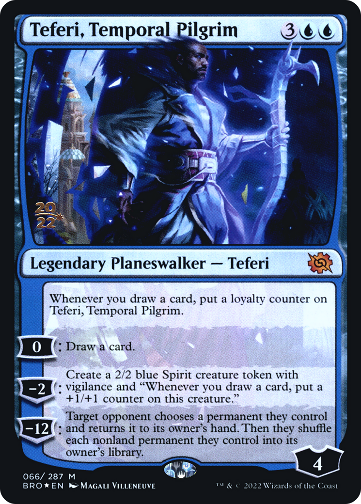 Teferi, Temporal Pilgrim (PBRO-66S) - The Brothers' War Promos Foil - Premium MTG Single from Wizards of the Coast - Just $6.51! Shop now at Game Crave Tournament Store