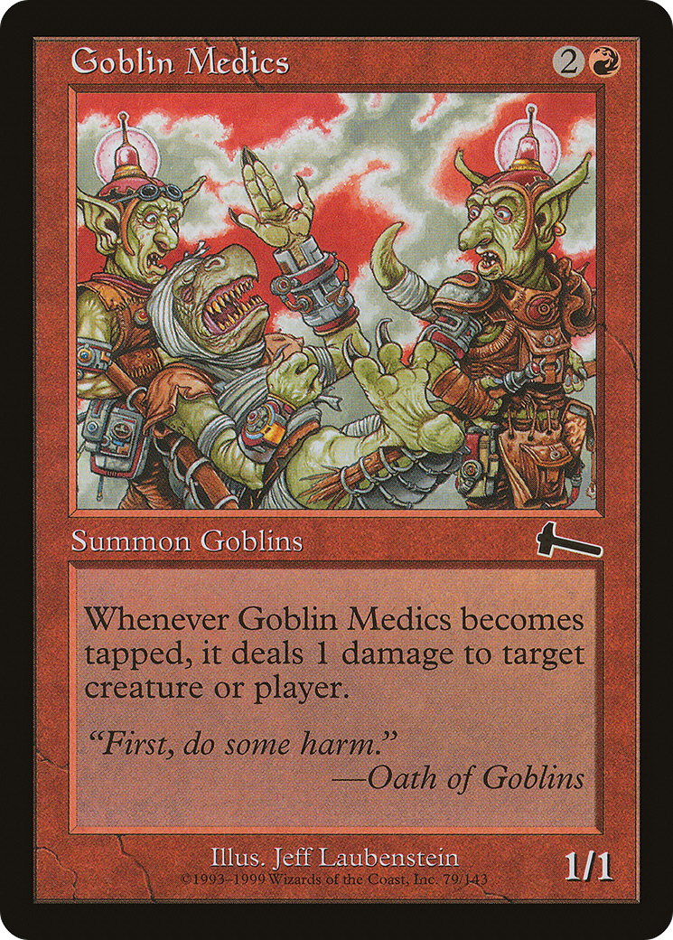 Goblin Medics (ULG-079) - Urza's Legacy Foil - Premium MTG Single from Wizards of the Coast - Just $0.50! Shop now at Game Crave Tournament Store