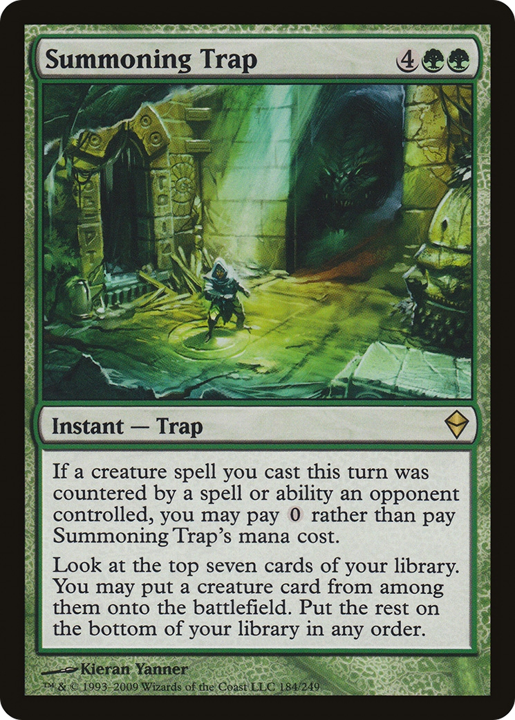 Summoning Trap (ZEN-184) - Zendikar Foil - Premium MTG Single from Wizards of the Coast - Just $0.43! Shop now at Game Crave Tournament Store