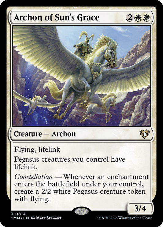 Archon of Sun's Grace (CMM-814) - Commander Masters - Premium MTG Single from Wizards of the Coast - Just $0.11! Shop now at Game Crave Tournament Store