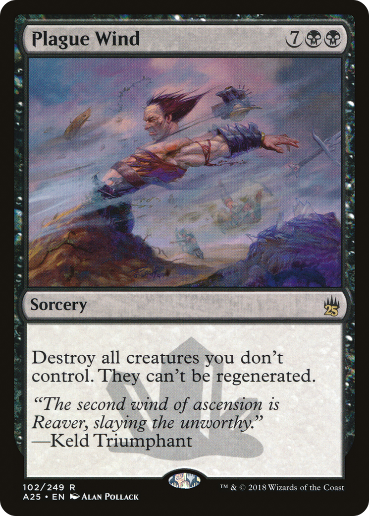 Plague Wind (A25-102) - Masters 25 Foil - Premium MTG Single from Wizards of the Coast - Just $0.88! Shop now at Game Crave Tournament Store