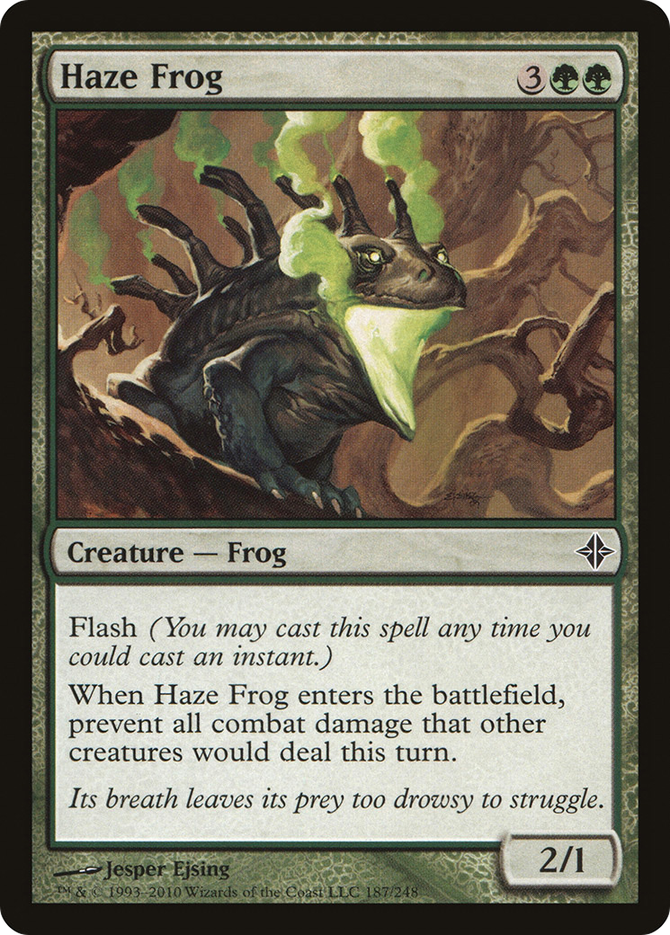 Haze Frog (ROE-187) - Rise of the Eldrazi - Premium MTG Single from Wizards of the Coast - Just $0.10! Shop now at Game Crave Tournament Store