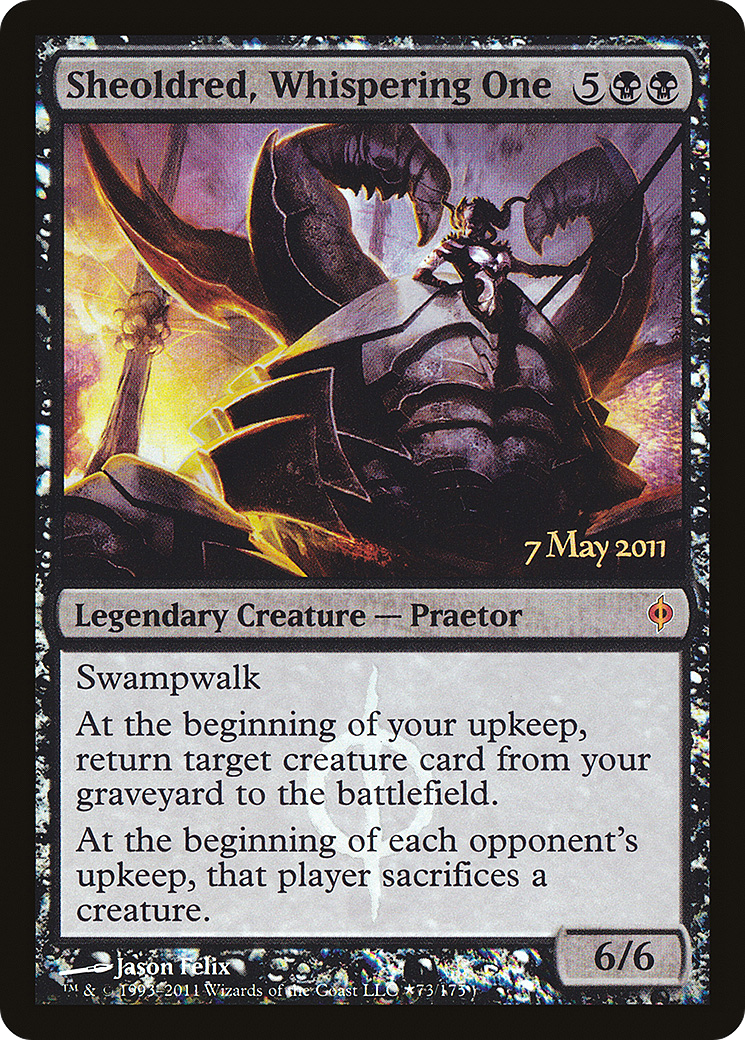 Sheoldred, Whispering One (PNPH-73★) - New Phyrexia Promos Foil - Premium MTG Single from Wizards of the Coast - Just $3.65! Shop now at Game Crave Tournament Store
