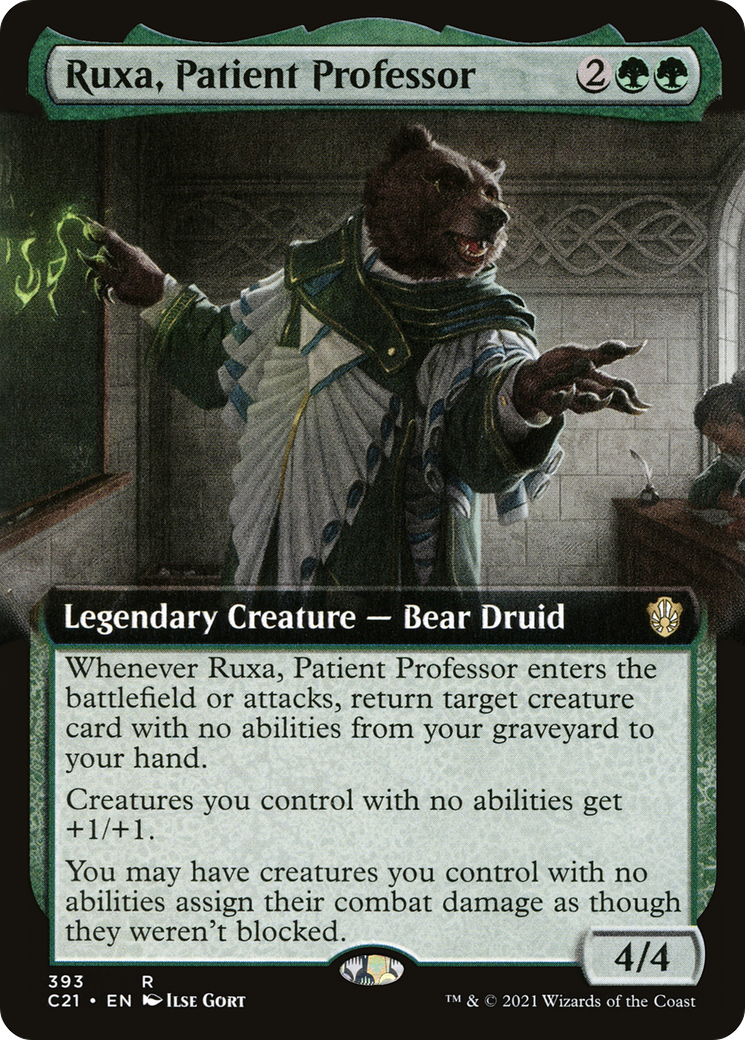 Ruxa, Patient Professor (C21-393) - Commander 2021: (Extended Art) - Premium MTG Single from Wizards of the Coast - Just $1.12! Shop now at Game Crave Tournament Store