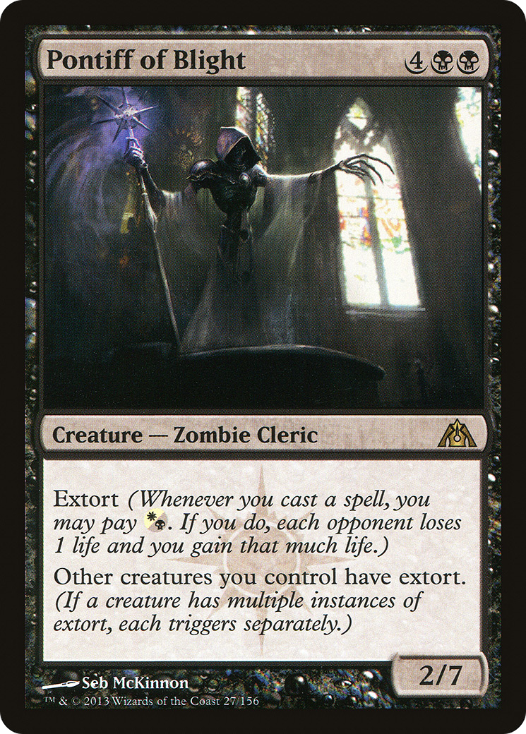 Pontiff of Blight (DGM-027) - Dragon's Maze Foil - Premium MTG Single from Wizards of the Coast - Just $1.04! Shop now at Game Crave Tournament Store