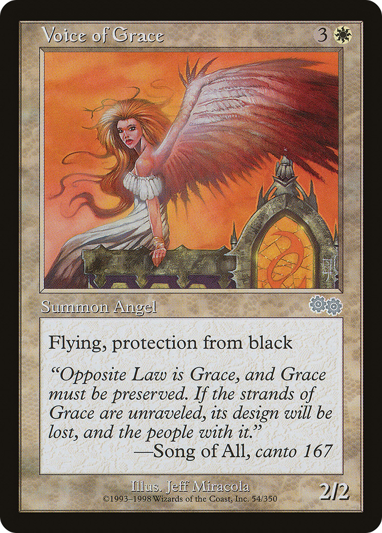 Voice of Grace (USG-054) - Urza's Saga - Premium MTG Single from Wizards of the Coast - Just $0.08! Shop now at Game Crave Tournament Store