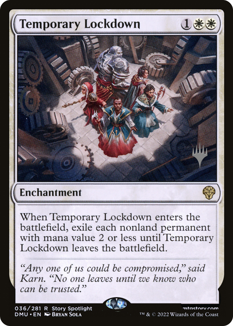Temporary Lockdown (PDMU-36P) - Dominaria United Promos - Premium MTG Single from Wizards of the Coast - Just $0.95! Shop now at Game Crave Tournament Store