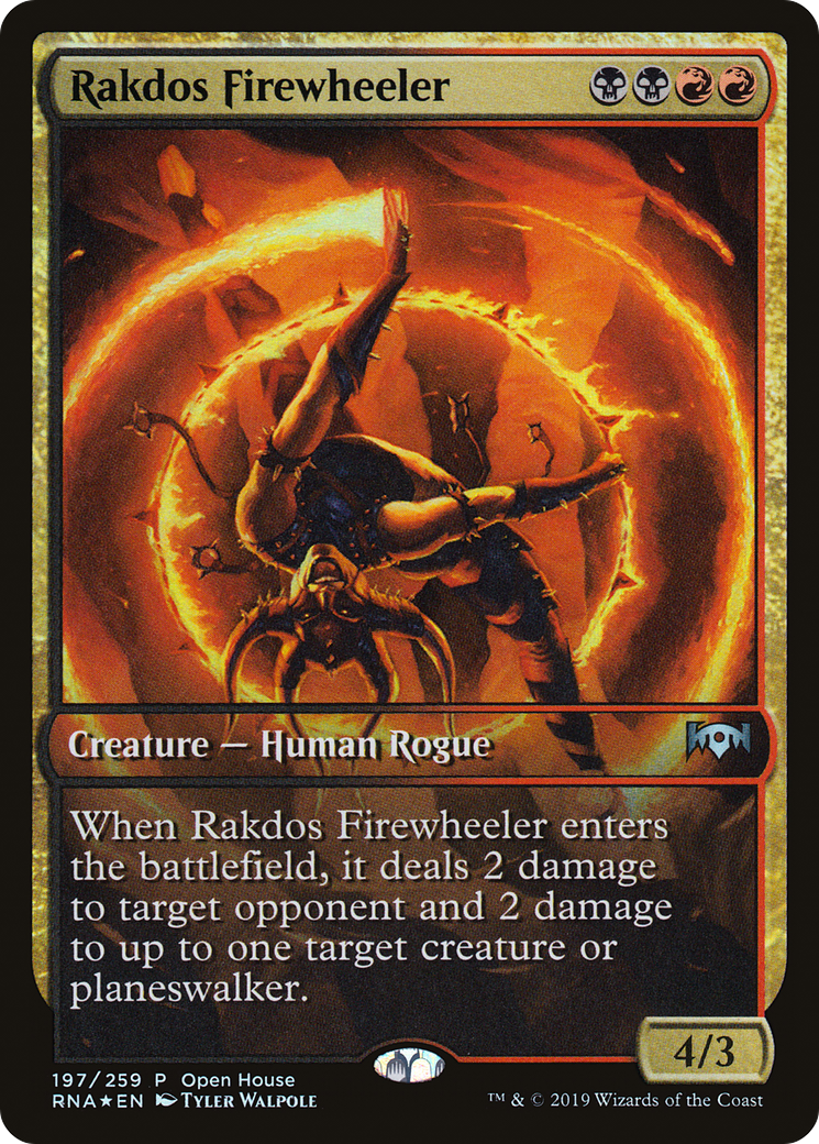 Rakdos Firewheeler (PRNA-197) - Ravnica Allegiance Promos Foil - Premium MTG Single from Wizards of the Coast - Just $0.08! Shop now at Game Crave Tournament Store