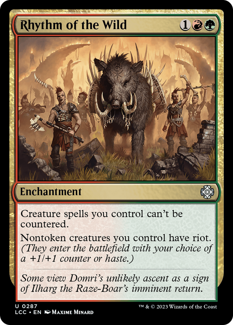 Rhythm of the Wild (LCC-287) - The Lost Caverns of Ixalan Commander - Premium MTG Single from Wizards of the Coast - Just $0.45! Shop now at Game Crave Tournament Store