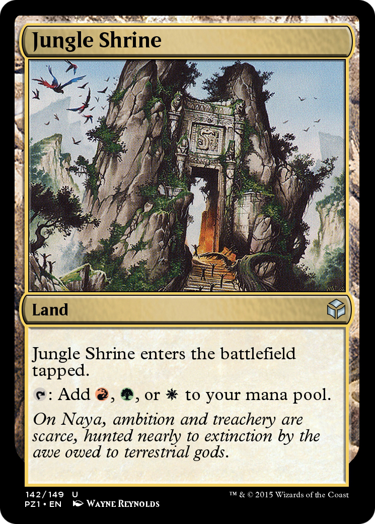 Jungle Shrine (PZ1-142) - Legendary Cube Prize Pack - Premium MTG Single from Wizards of the Coast - Just $0! Shop now at Game Crave Tournament Store
