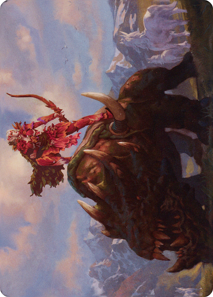 Meria's Outrider // Meria's Outrider (ADMU-037) - Dominaria United Art Series (Borderless) - Premium MTG Single from Wizards of the Coast - Just $0! Shop now at Game Crave Tournament Store