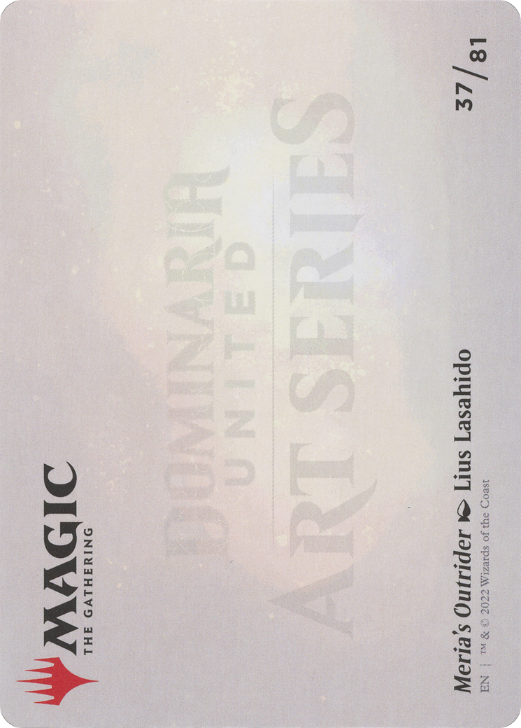 Meria's Outrider // Meria's Outrider (ADMU-037) - Dominaria United Art Series (Borderless) Foil - Premium MTG Single from Wizards of the Coast - Just $0! Shop now at Game Crave Tournament Store