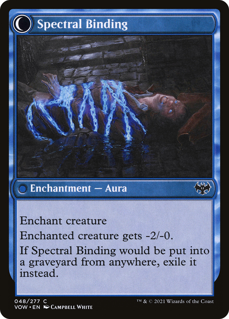 Binding Geist // Spectral Binding (VOW-048) - Innistrad: Crimson Vow: (Double Faced Transform) Foil - Premium MTG Single from Wizards of the Coast - Just $0.08! Shop now at Game Crave Tournament Store