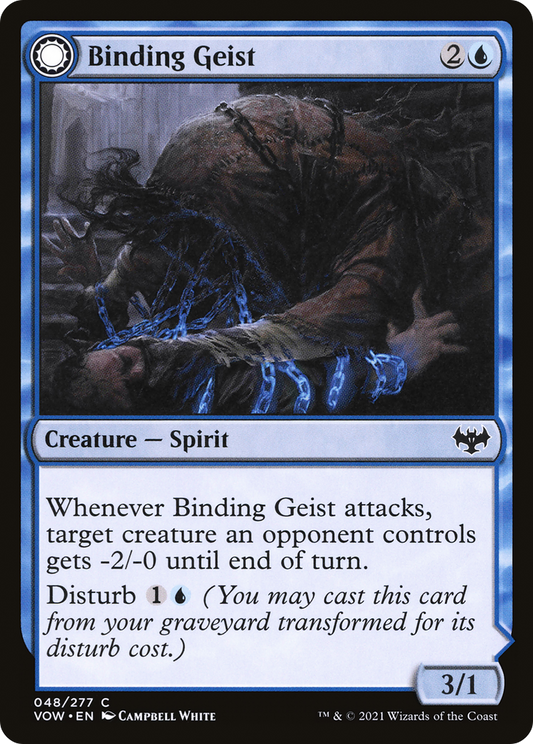 Binding Geist // Spectral Binding (VOW-048) - Innistrad: Crimson Vow: (Double Faced Transform) Foil - Premium MTG Single from Wizards of the Coast - Just $0.08! Shop now at Game Crave Tournament Store