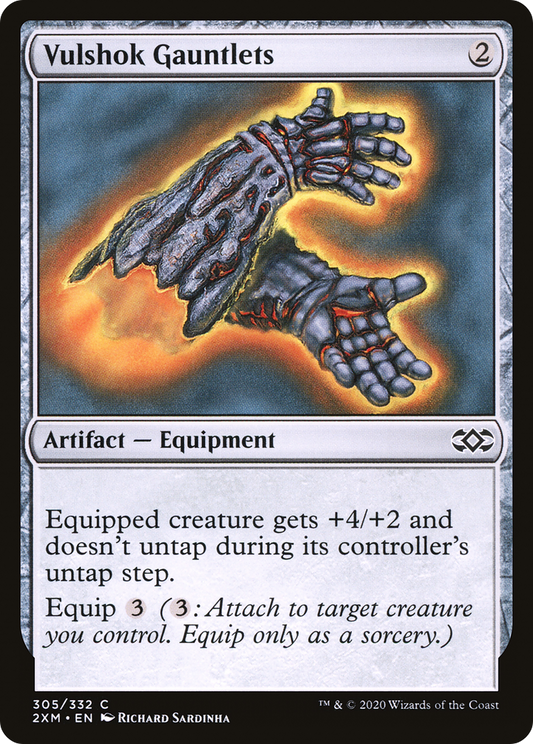 Vulshok Gauntlets (2XM-305) - Double Masters - Premium MTG Single from Wizards of the Coast - Just $0.08! Shop now at Game Crave Tournament Store