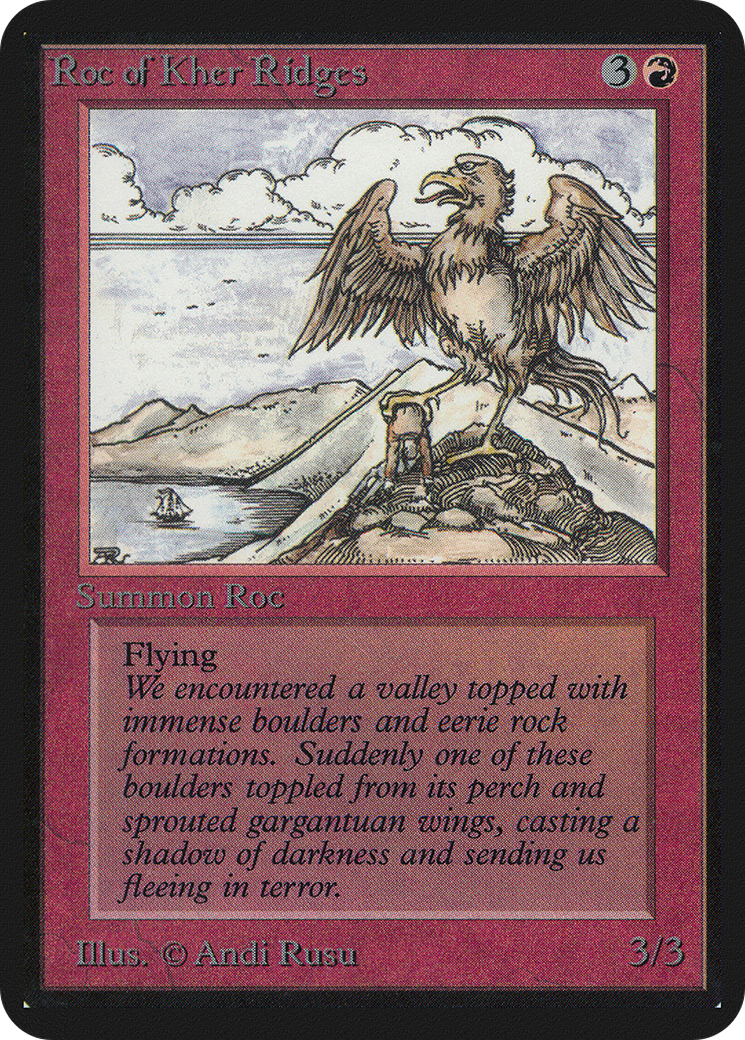 Roc of Kher Ridges (LEA-170) - Limited Edition Alpha - Premium MTG Single from Wizards of the Coast - Just $72! Shop now at Game Crave Tournament Store