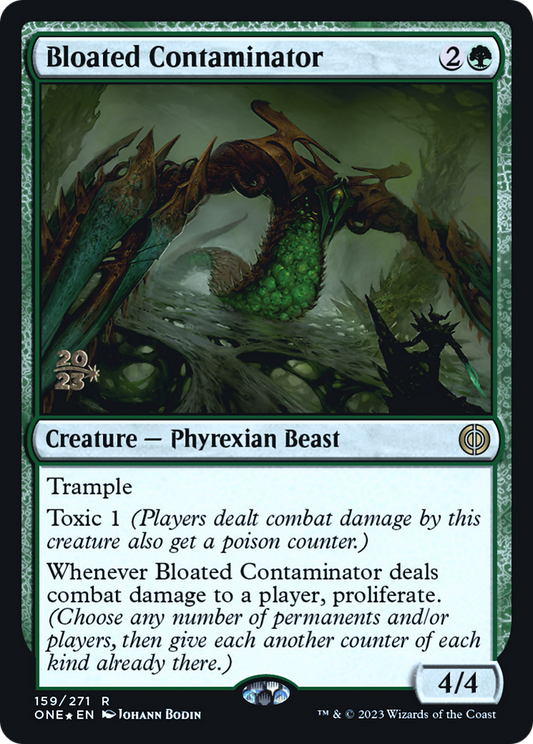 Bloated Contaminator (PONE-159S) - Phyrexia: All Will Be One Promos Foil - Premium MTG Single from Wizards of the Coast - Just $2.38! Shop now at Game Crave Tournament Store