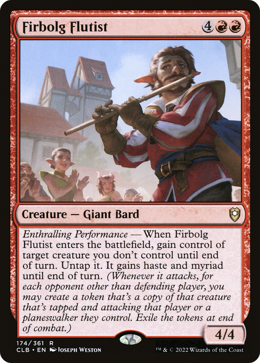 Firbolg Flutist (CLB-174) - Commander Legends: Battle for Baldur's Gate - Premium MTG Single from Wizards of the Coast - Just $0.25! Shop now at Game Crave Tournament Store