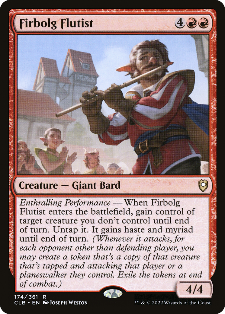 Firbolg Flutist (CLB-174) - Commander Legends: Battle for Baldur's Gate Foil - Premium MTG Single from Wizards of the Coast - Just $0.25! Shop now at Game Crave Tournament Store